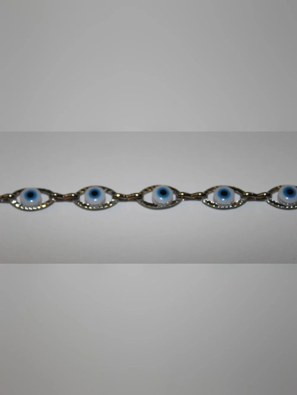Evil Eye Stainless Steel Anklet Celestial Glow  Lunar Silver Protect Your Energy - Picture 3 of 3